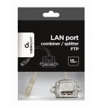 Gembird red splitter 8p8c 1xrj45(m) a 2xrj45(h) ft