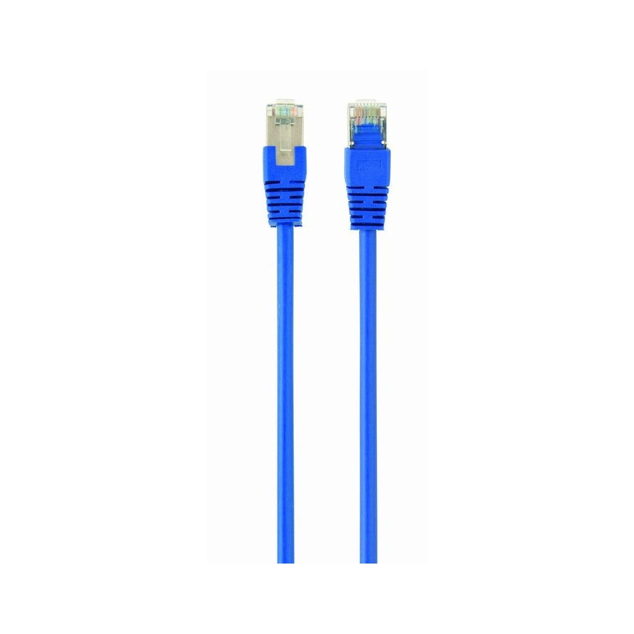 Gembird cable de red cat.5e ftp 0.5 mts azul