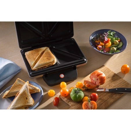 Sandwichera  wmf 0415150011 800 w negro, plata