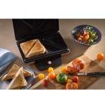 Sandwichera  wmf 0415150011 800 w negro, plata
