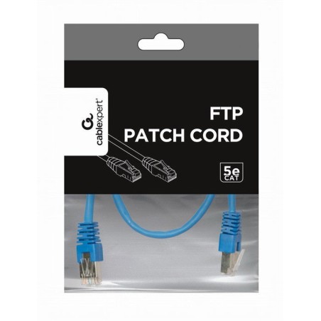 Gembird cable de red cat.5e ftp 0.5 mts azul