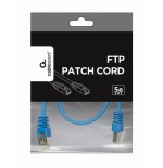 Gembird cable de red cat.5e ftp 0.5 mts azul