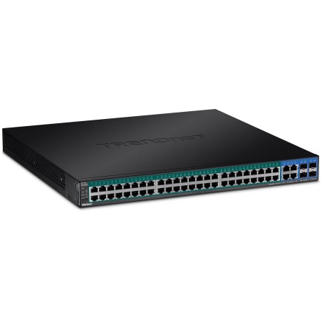 Switch gestionable trendnet tpe-5048ws 48 puertos rj-45 gigabit 10 100 1000 poe sfp