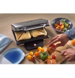 Sandwichera  wmf 0415150011 800 w negro, plata