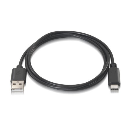 Aisens cable usb tipo c a usb a 2.0 - carga rapida - 0.50m - negro