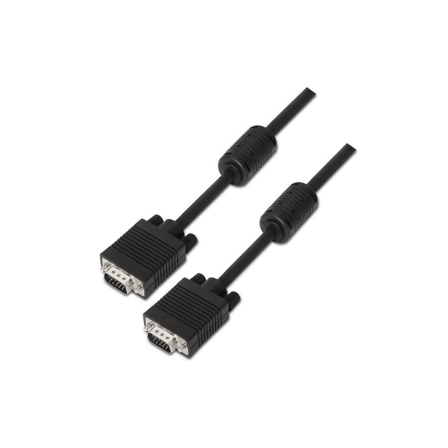 Aisens cable svga con ferrita - hdb15/macho-hdb15/macho - 3m - negro