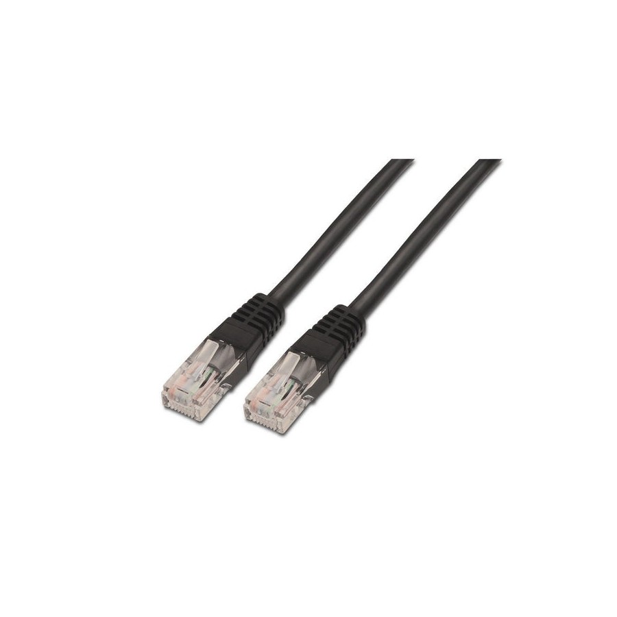 Aisens cable de red rj45 cat.5e utp awg24 - 1m - negro
