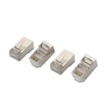 Aisens pack de 10 conectores rj45 8 hilos ftp cat.6 awg24 - plata