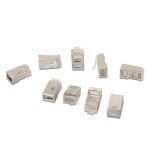 Aisens pack de 10 conectores rj45 8 hilos ftp cat.6 awg24 - plata