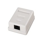 Aisens roseta de superficie rj45 cat.6 utp 1 toma - blanco