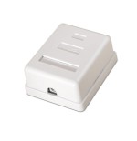 Aisens roseta de superficie rj45 cat.6 utp 1 toma - blanco