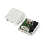 Aisens roseta de superficie rj45 cat.6 utp 2 tomas - blanco