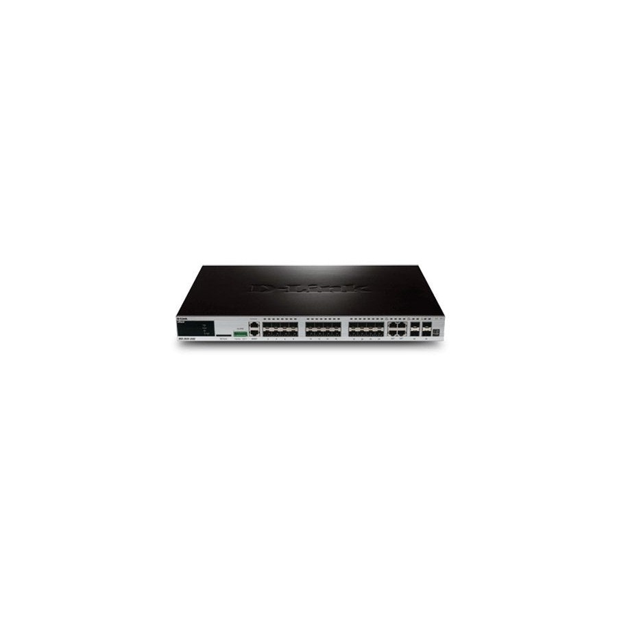 D-link dgs-3620-28sc/si 24-port sfp layer 3 managed gigabit switch, 4 combo 1000baset/sfp, 4 10ge sfp+ (standard image) - includ
