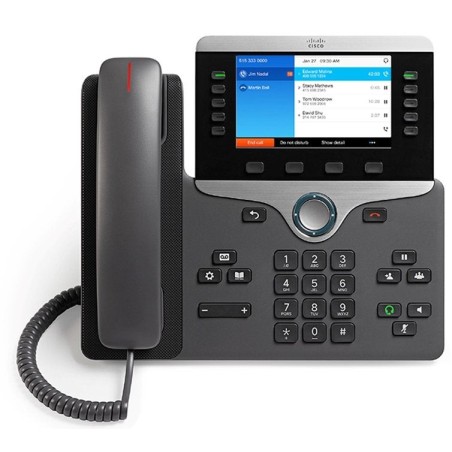 Cisco 8841 teléfono ip negro, plata