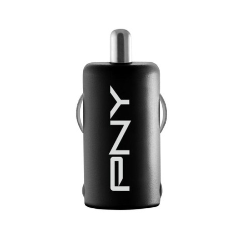 Pny cargador de coche carga rápida 2.4a x1 usb negro