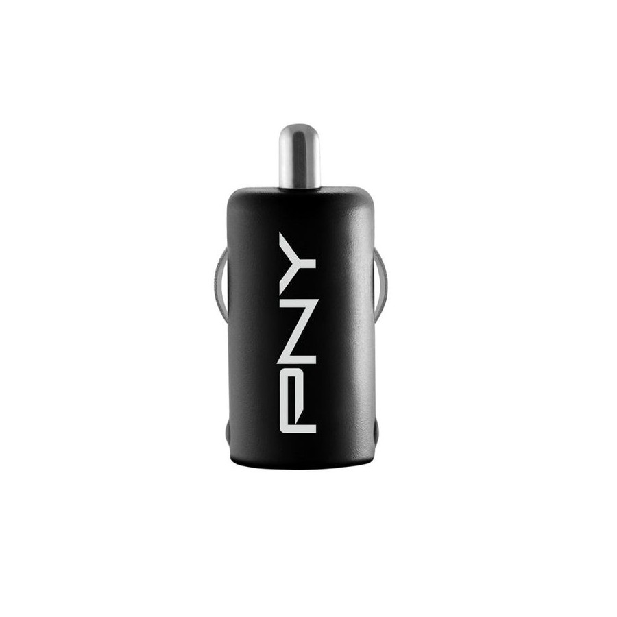 Pny cargador de coche carga rápida 2.4a x1 usb negro