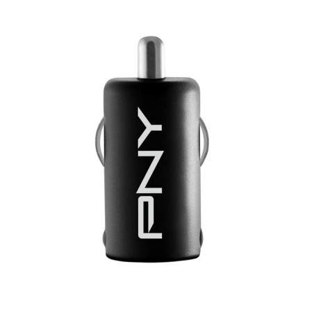 Pny cargador de coche carga rápida 2.4a x1 usb negro