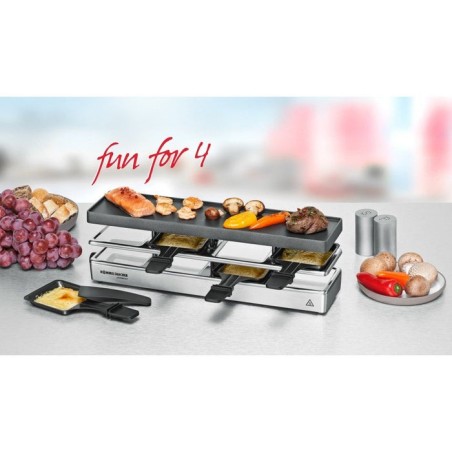 Raclette  rommelsbacher diversión para 4 rc 800, rc 800