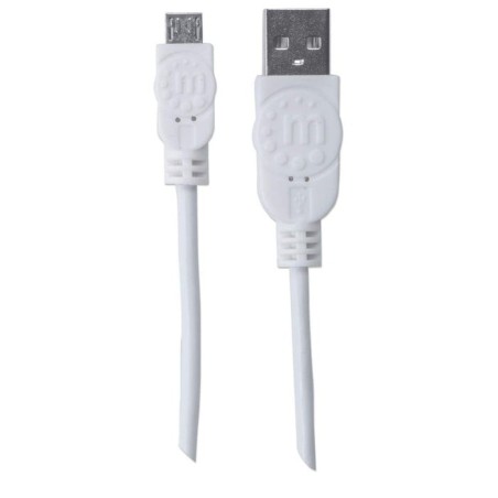 Manhattan 323987 cable usb 1 m 2.0 usb a micro-usb b blanco