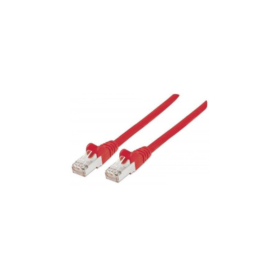 Intellinet patchkabel rj45 sf/utp cat5e  5m hebelschutz rot
