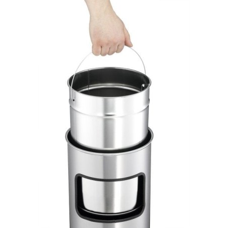Durable papelera redonda safe con cencicero