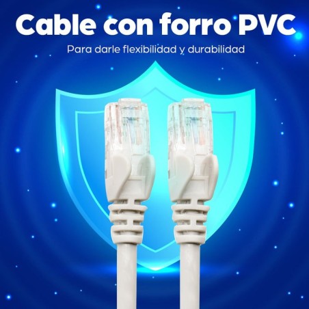 Intellinet 2m cat6 cable de red u/utp (utp) gris