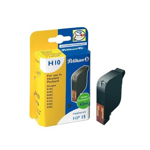 Pelikan tinta compatible negra hp c6615 h10 (339294)