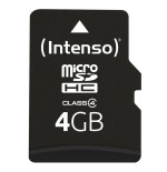 Intenso 3403450 micro sd clase 4 4gb c/adapt
