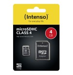 Intenso 3403450 micro sd clase 4 4gb c/adapt