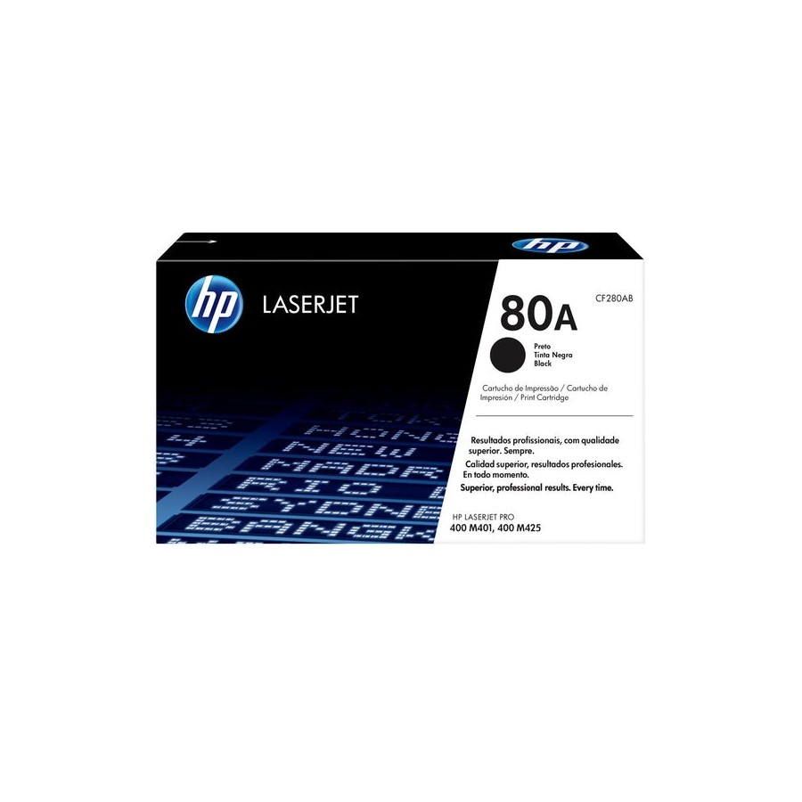 Tóner original hp 80a negro