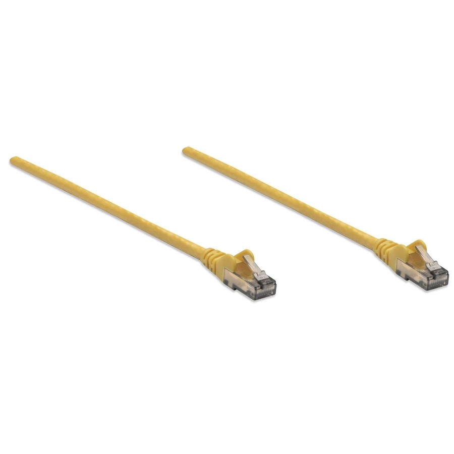 Intellinet cable de red rj45 u/utp cat6 10m   hebelschutz amarillo