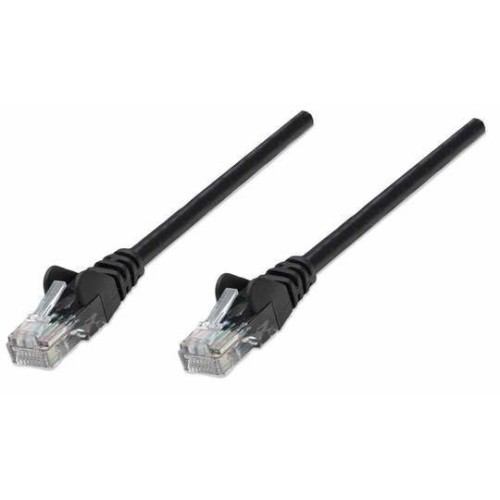 Intellinet patchkabel rj45 u/utp cat5e  10m hebelschutz schw