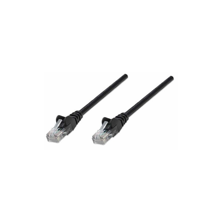 Intellinet patchkabel rj45 u/utp cat5e  10m hebelschutz schw