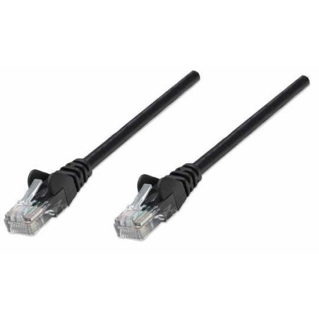 Intellinet patchkabel rj45 u/utp cat5e  10m hebelschutz schw