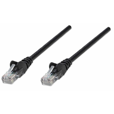 Intellinet patchkabel rj45 u/utp cat5e  10m hebelschutz schw