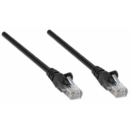 Intellinet patchkabel rj45 u/utp cat5e  10m hebelschutz schw