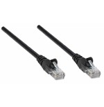 Intellinet patchkabel rj45 u/utp cat5e  10m hebelschutz schw