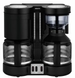 Cafetera de goteo krups duothek plus 1 l, 2200 w, negro