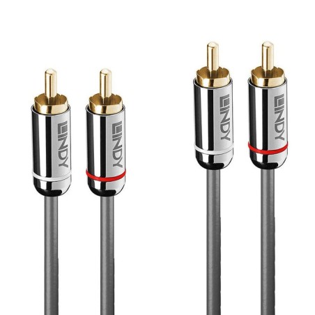Lindy 35348 cable de audio 5 m 2 x rca antracita