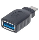 Manhattan 354646 adaptador de cable usb c usb a negro