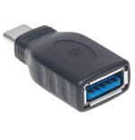 Manhattan 354646 adaptador de cable usb c usb a negro