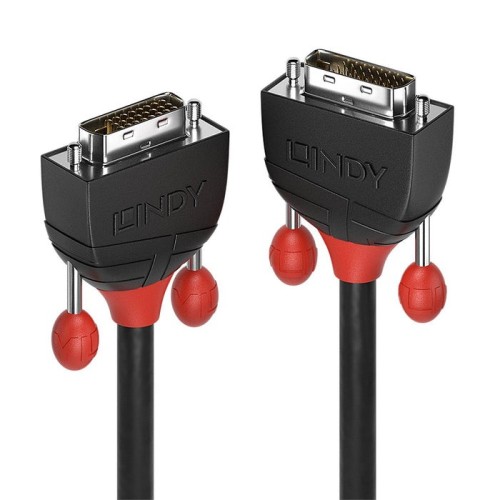 Lindy 36251 cable dvi 1 m dvi-d negro, rojo