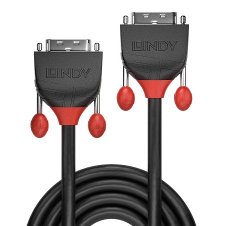 Lindy 36251 cable dvi 1 m dvi-d negro, rojo