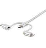 Startech cable lightning usb a lightning, usb-c y micro usb para iphone ipad y tablet