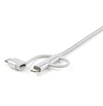 Startech cable lightning usb a lightning, usb-c y micro usb para iphone ipad y tablet