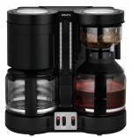 Cafetera de goteo krups duothek plus 1 l, 2200 w, negro