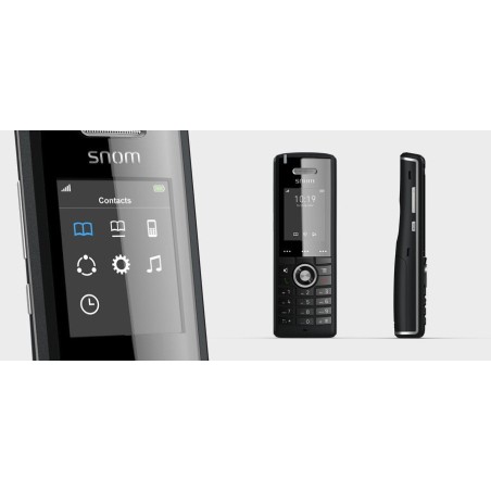 Teléfono snom m65 dect incluye base de carga,