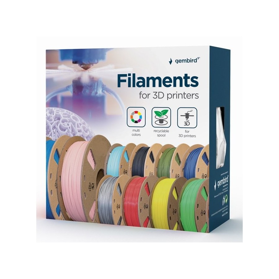 Gembird 3dp-abs1.75-01-g material de impresión 3d abs verde 1 kg