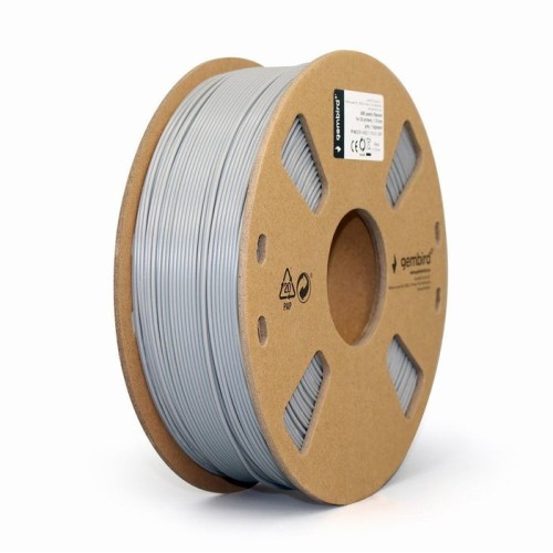 Gembird bobina de filamento abs 1.75mm 1kg natural gris