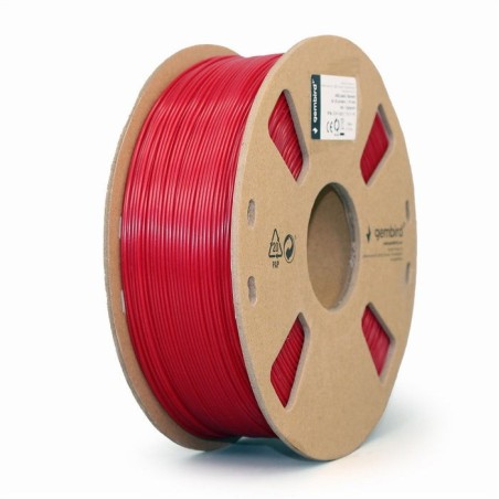 Gembird bobina de filamento abs 1.75mm 1kg rojo